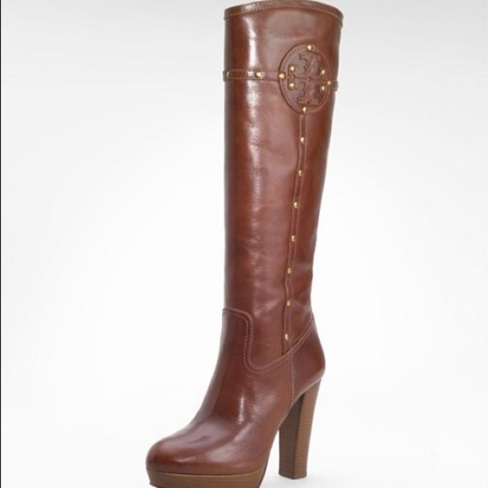 Tory Burch Colleen brown high heel boots